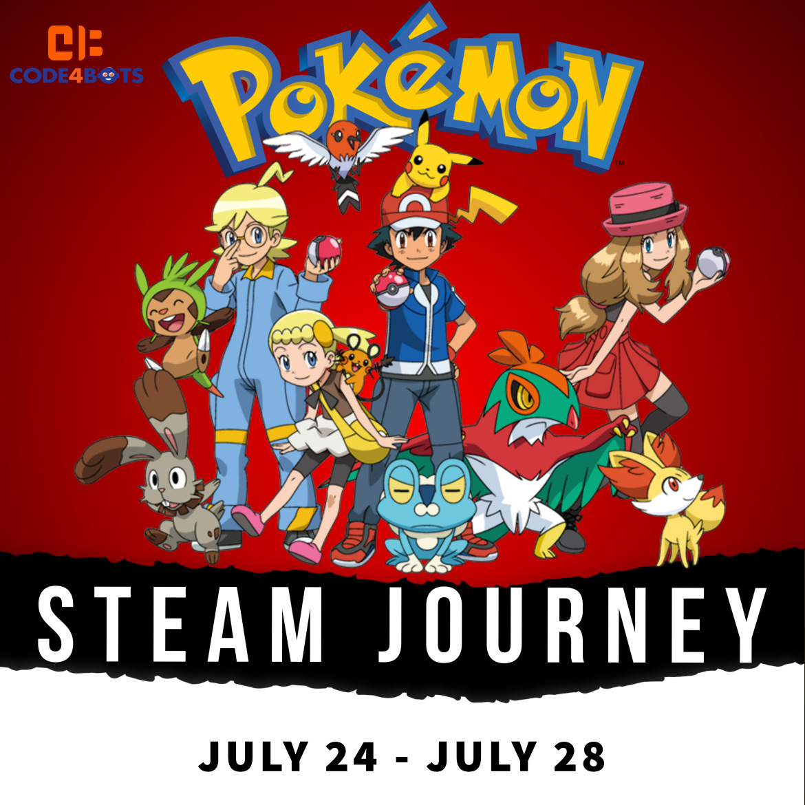 POKEMON STEAM JOURNEY | Robotics And Coding STEM Camp